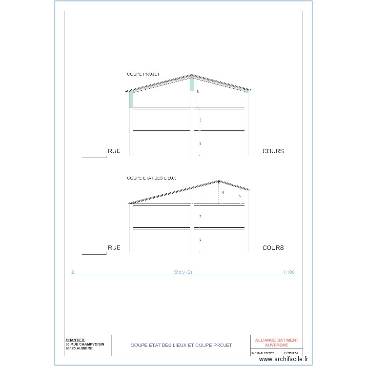 Aubière Coupe. Plan de 0 pièce et 0 m2