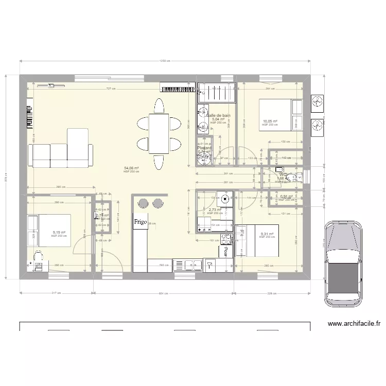 Audebeau primevere 10 . Plan de 