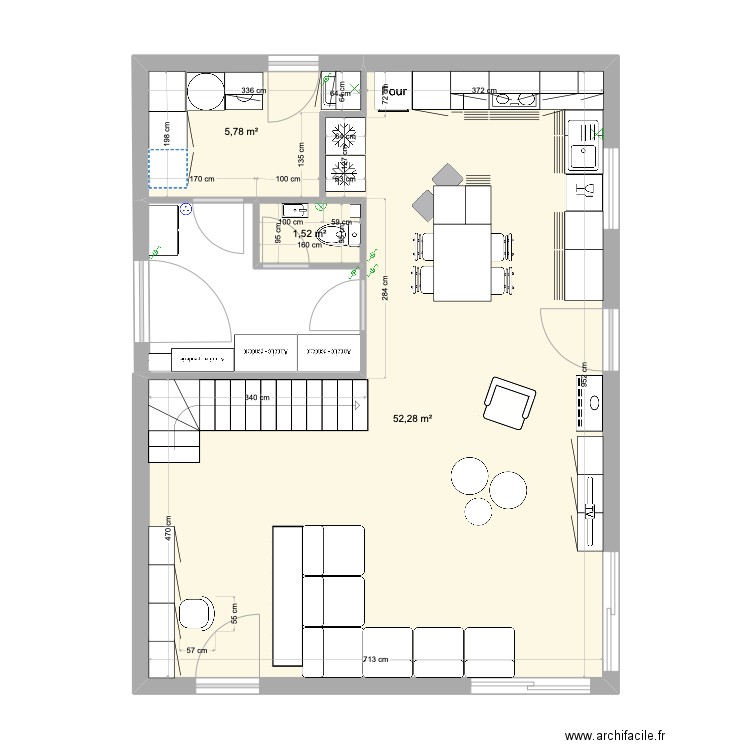Cuisine muriel version 2. Plan de 0 pièce et 0 m2
