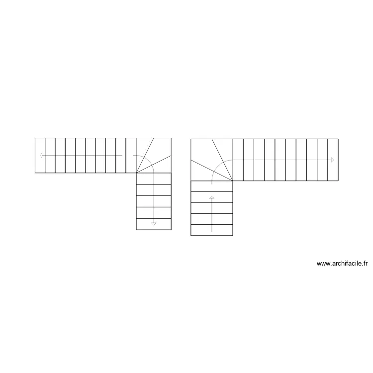 ESCALIER ULRICH. Plan de 