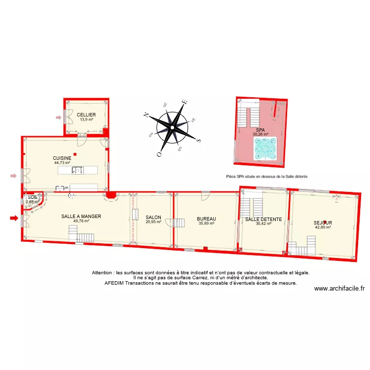 BI 6858 RDC BIS. Plan de 