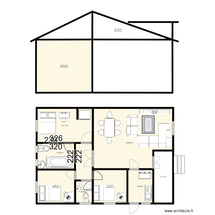 maison norma 2. Plan de 0 pièce et 0 m2