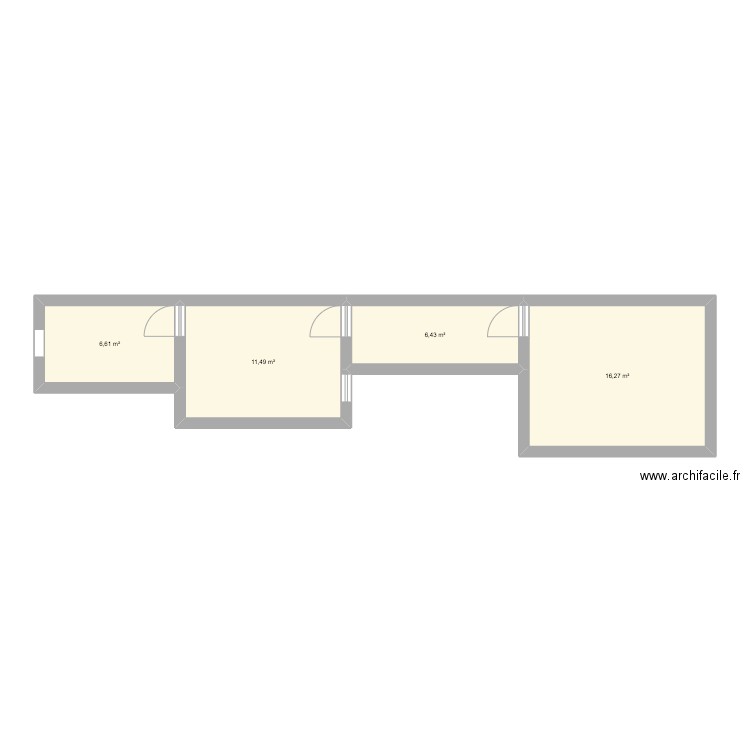 Marie et Louise. Plan de 4 pièces et 41 m2
