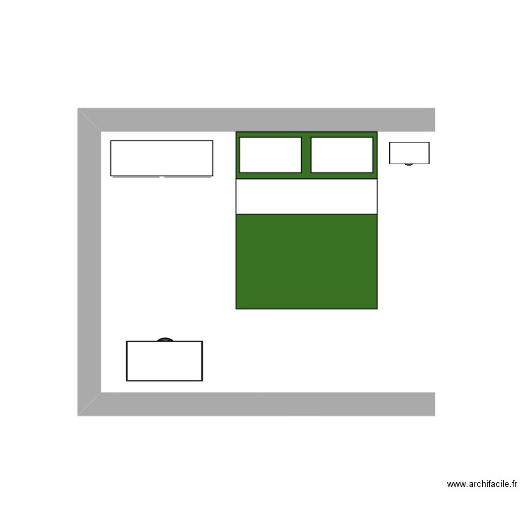 Chambre. Plan de 0 pièce et 0 m2