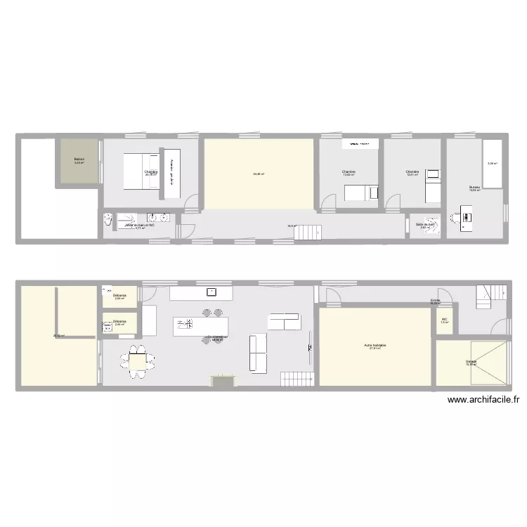 SSC DOUBLE NIVEAU. Plan de 