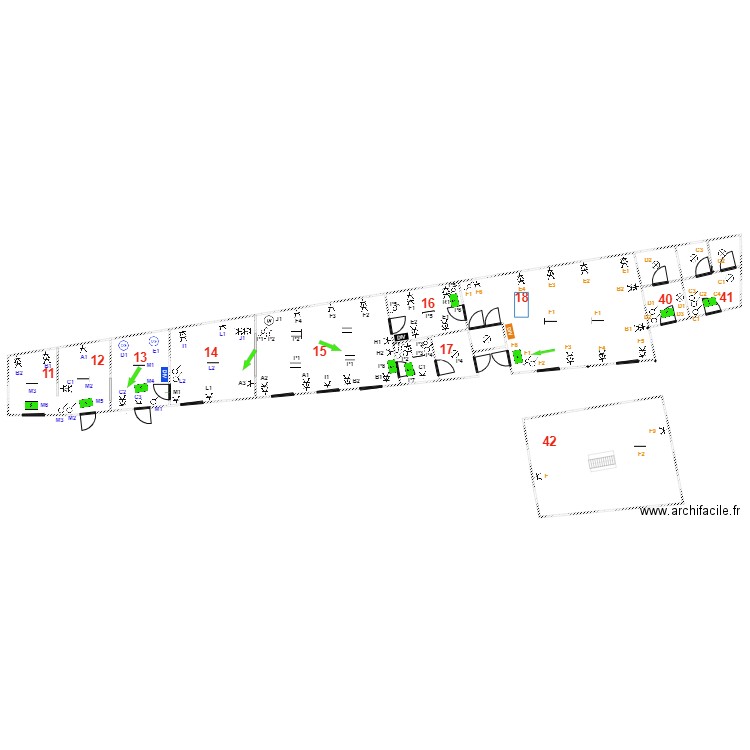 Kain bâtiment A cuisine. Plan de 0 pièce et 0 m2