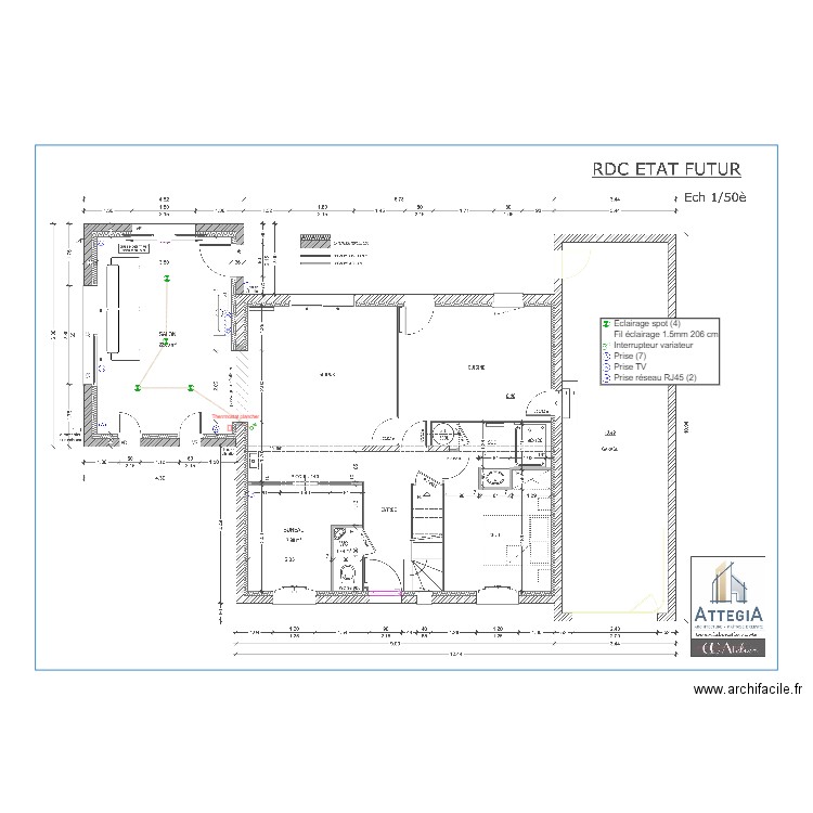 Plan électrique Crestin. Plan de 0 pièce et 0 m2