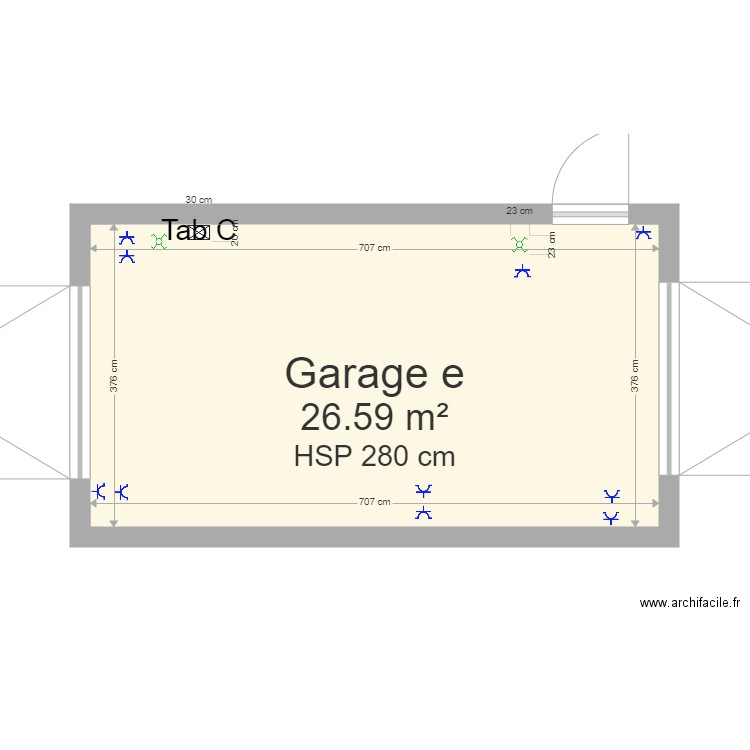 Schéma Position garage. Plan de 0 pièce et 0 m2