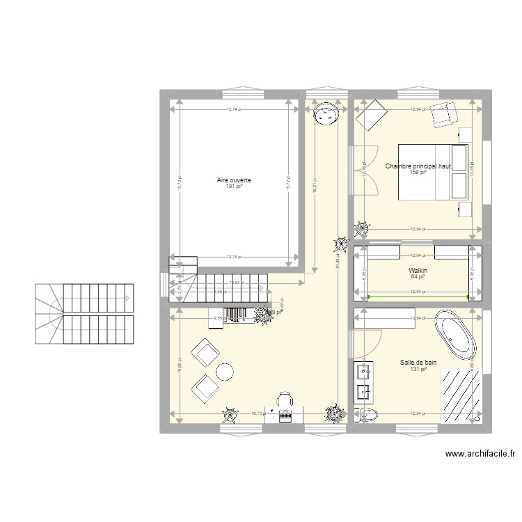 maison peribonka concept 3 boreal albany 30x35 haut. Plan de 5 pièces et 78 m2