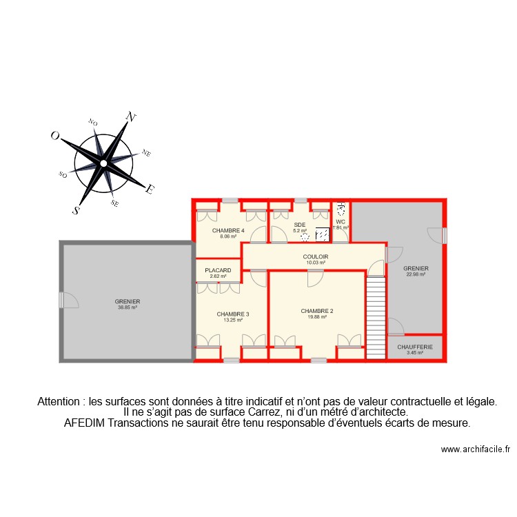 BI 6330 BIS ETAGE 1. Plan de 0 pièce et 0 m2