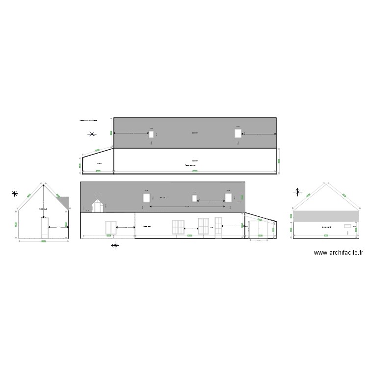 plan avant séparation de la maison. Plan de 0 pièce et 0 m2