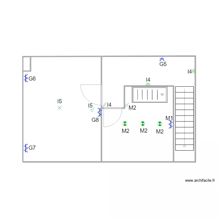 LAMBLIN R2/1. Plan de 