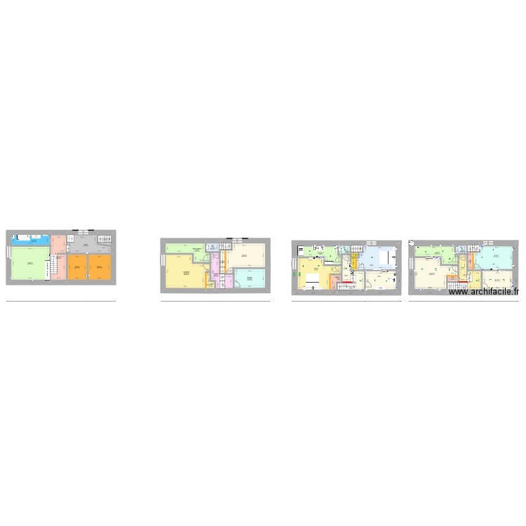 etage 1. Plan de 31 pièces et 252 m2