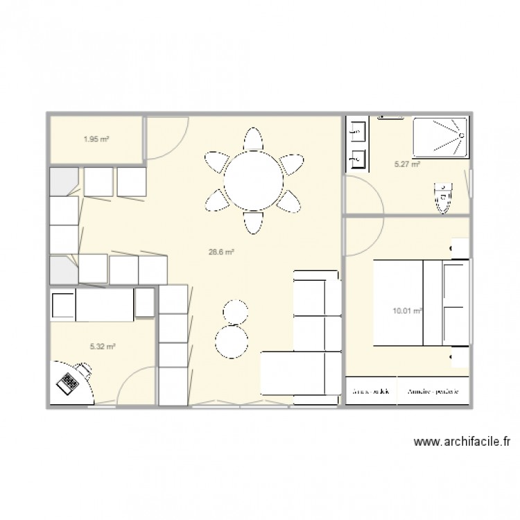 Agathe. Plan de 0 pièce et 0 m2