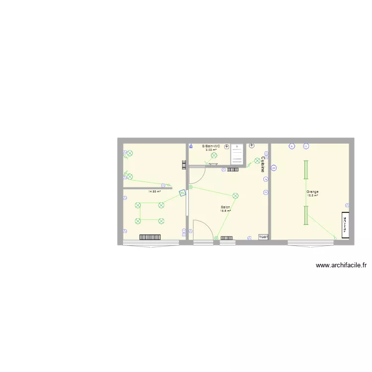 RDC St Romain1 elec. Plan de 