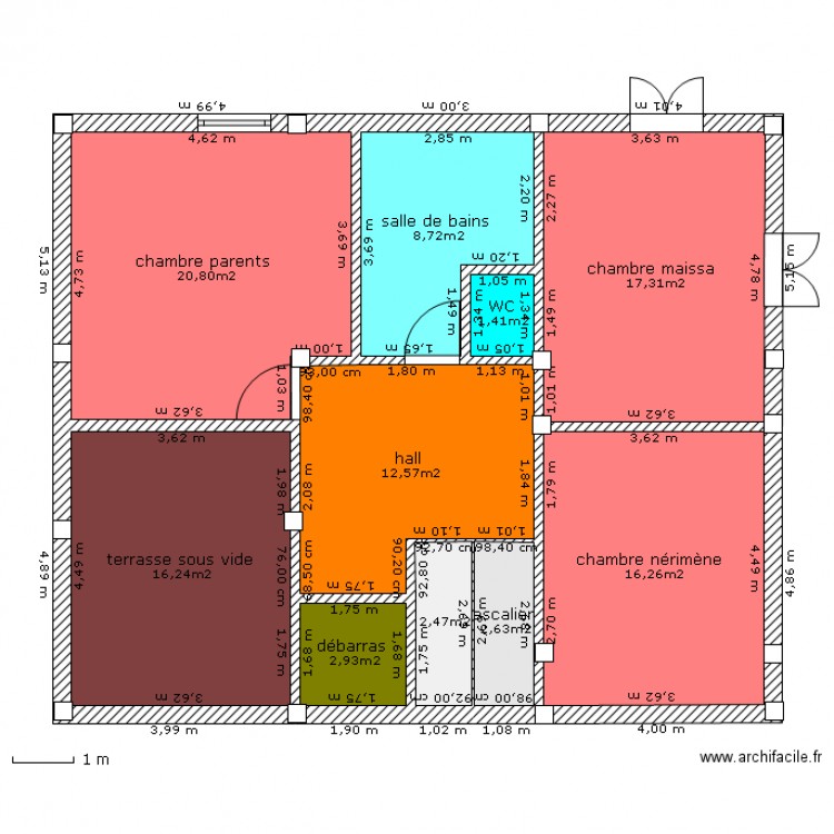 maison algérie 2ème étage. Plan de 0 pièce et 0 m2