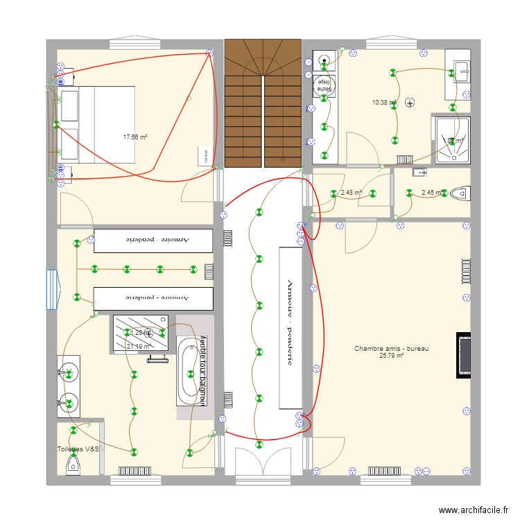 1er étage 11 nov 18. Plan de 0 pièce et 0 m2