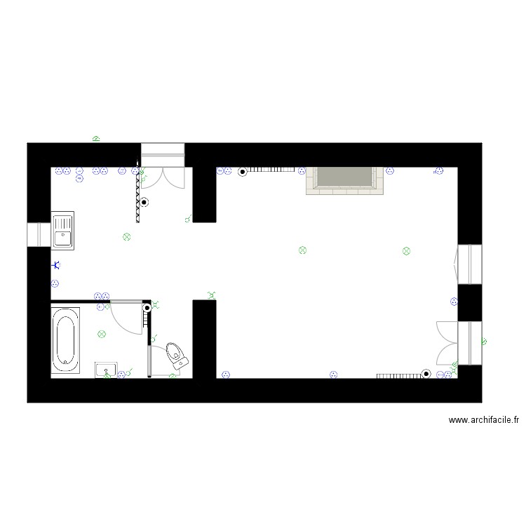 cohuet 1. Plan de 7 pièces et 162 m2