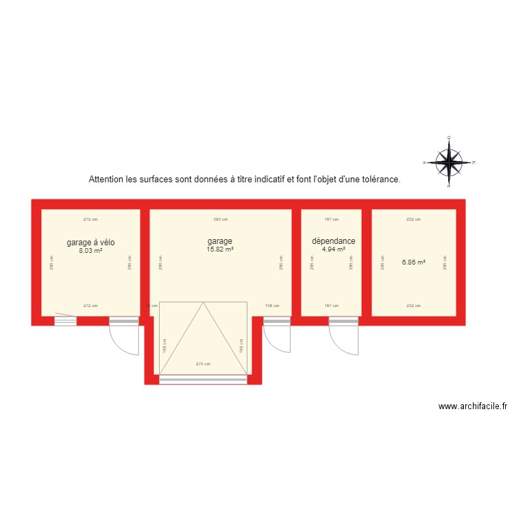 BI 2571 garage dépendances. Plan de 0 pièce et 0 m2