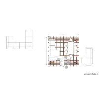 Pergola dessus fond de plan Canap&eacute; + table