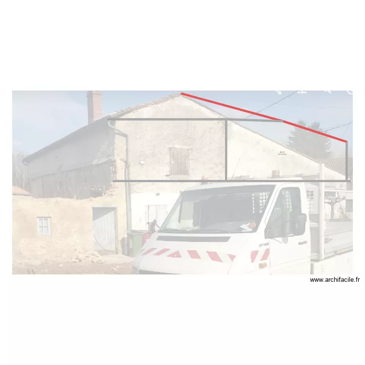 toiture blanc. Plan de toiture blanc. Plan de