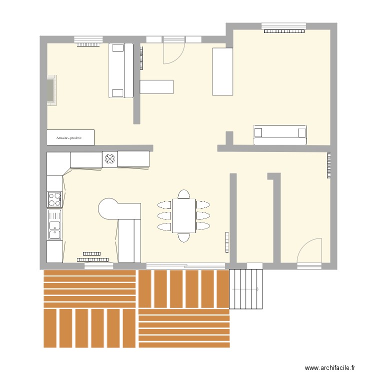 maison rdc et terrasse2. Plan de 0 pièce et 0 m2