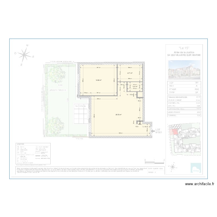 Villiers 1. Plan de 0 pièce et 0 m2