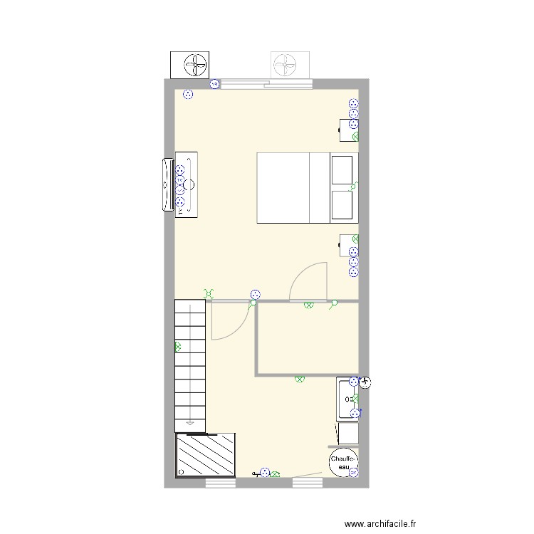 Garage Alex Rdc et R1 nouvelle SDB. Plan de 0 pièce et 0 m2