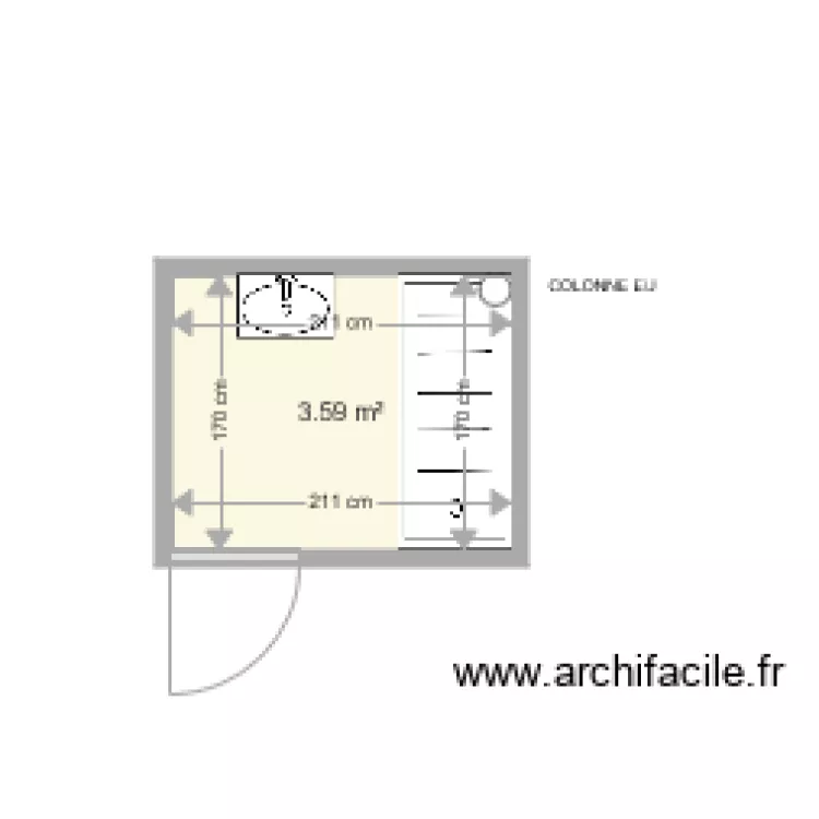 COIN SYLVIE . Plan de 