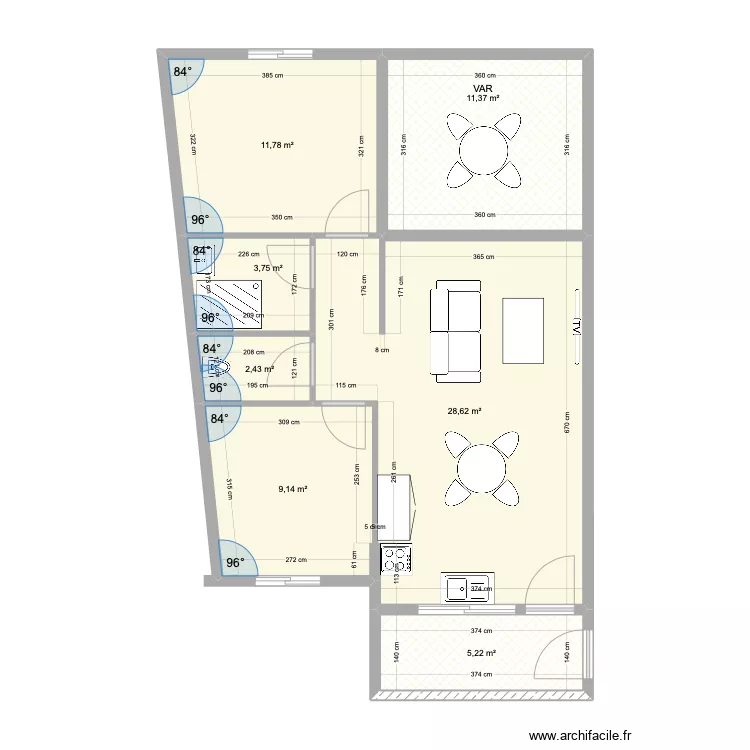 ROYAL MODIF App N°1 . Plan de ROYAL MODIF App N°1 . Plan de
