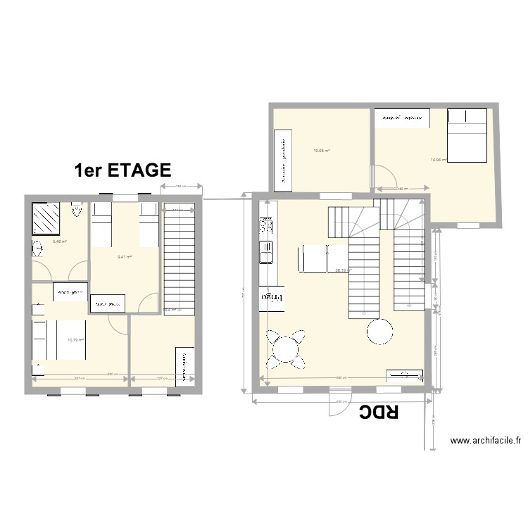 Appartement 3 V3. Plan de 0 pièce et 0 m2