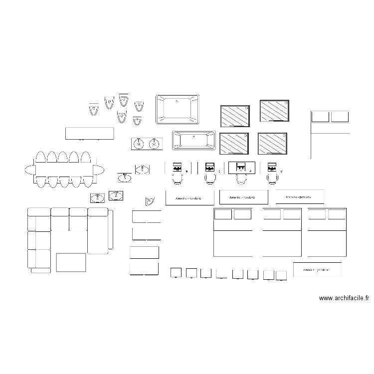 accesoire. Plan de 0 pièce et 0 m2