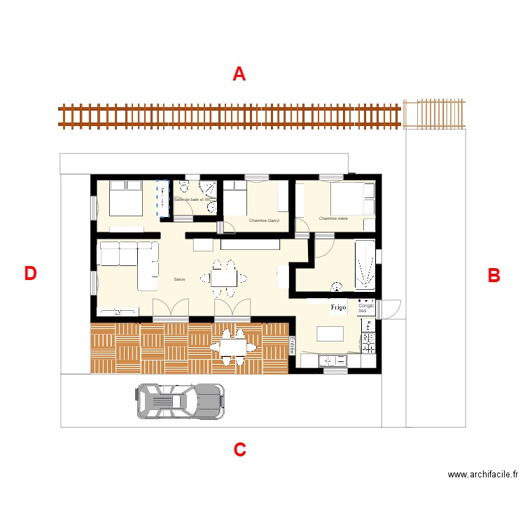 Darryl joseph reinette1. Plan de 5 pièces et 68 m2