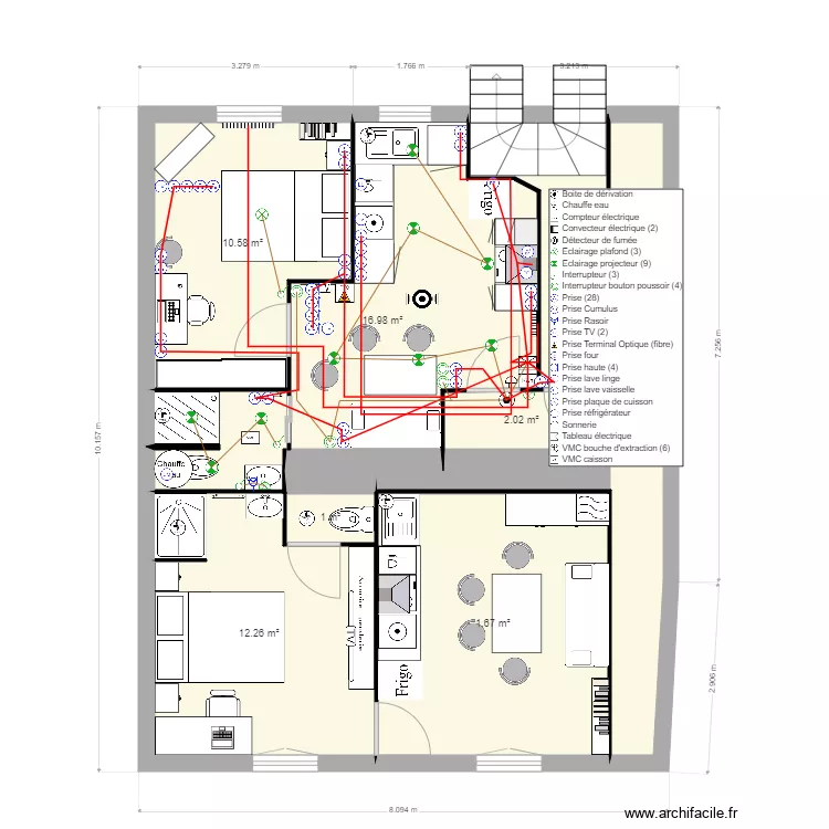 2eme &eacute;tage V06. Plan de 