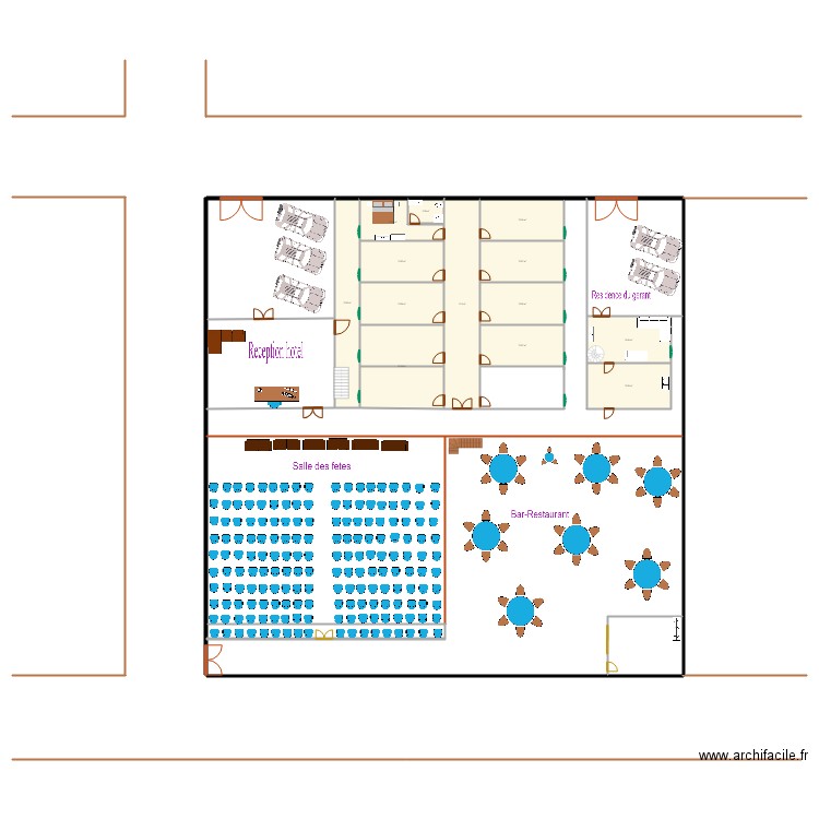 Hotel appartement Muzinda. Plan de 0 pièce et 0 m2