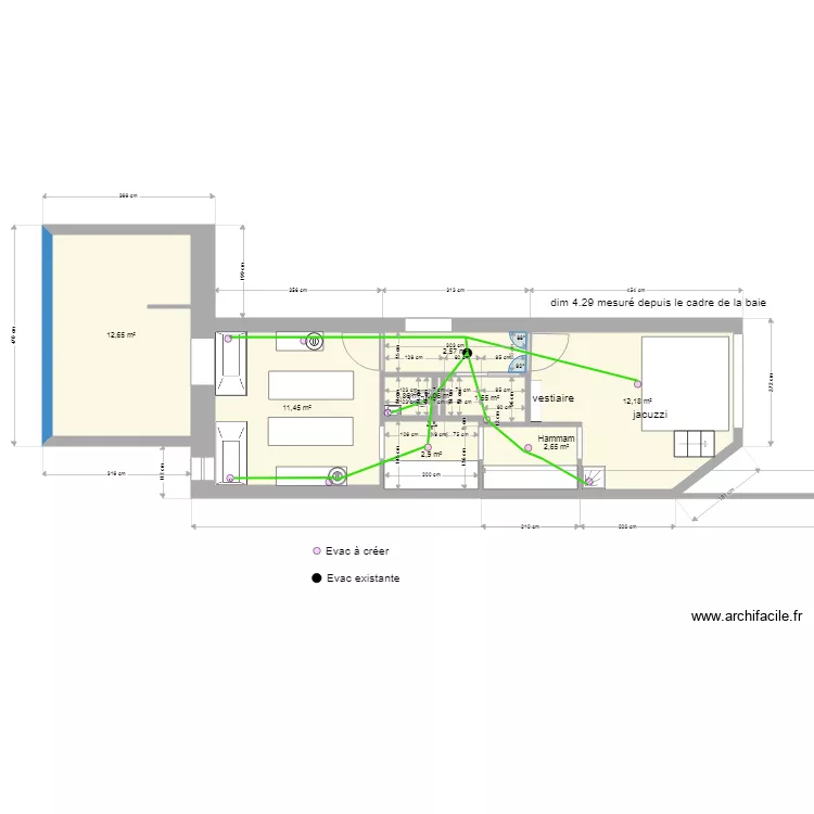 SPA HAMMAM PLOMBERIE. Plan de SPA HAMMAM PLOMBERIE. Plan de