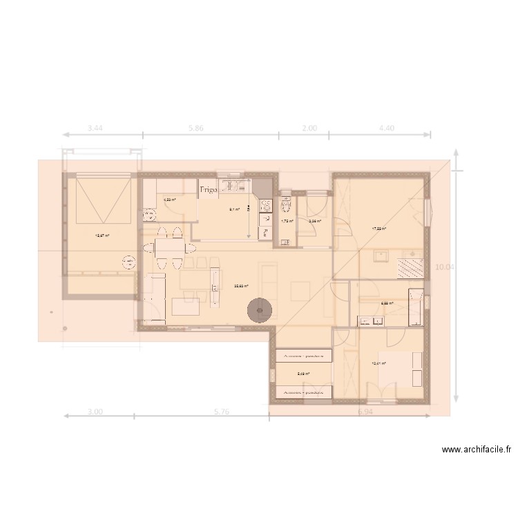 mob12_mirroir_01. Plan de 10 pièces et 112 m2