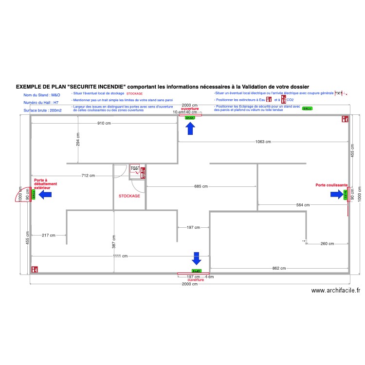 Stand. Plan de 0 pièce et 0 m2