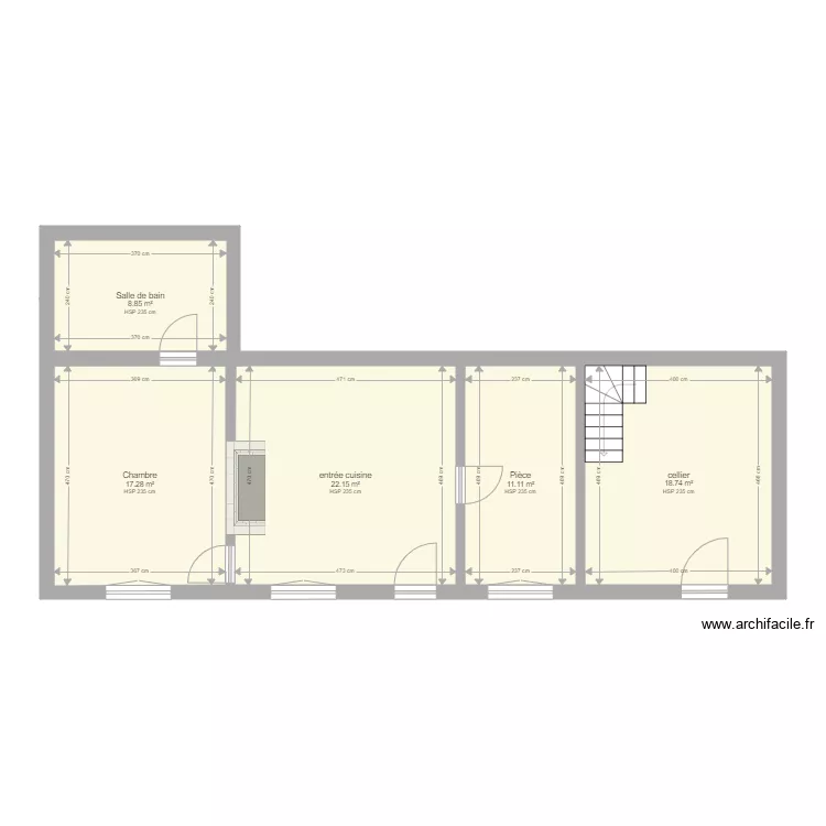 lintot rez de chauss&eacute;e. Plan de 