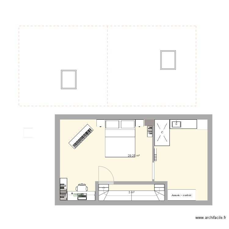 Bedroom2. Plan de 0 pièce et 0 m2
