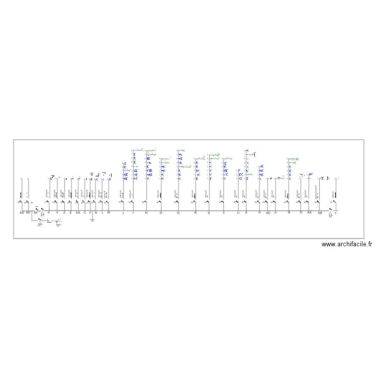 schema unifilaire GREG. Plan de 0 pièce et 0 m2