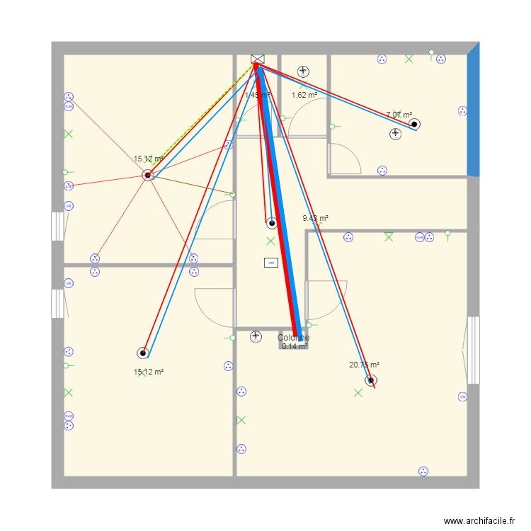 plan electrique. Plan de 0 pièce et 0 m2