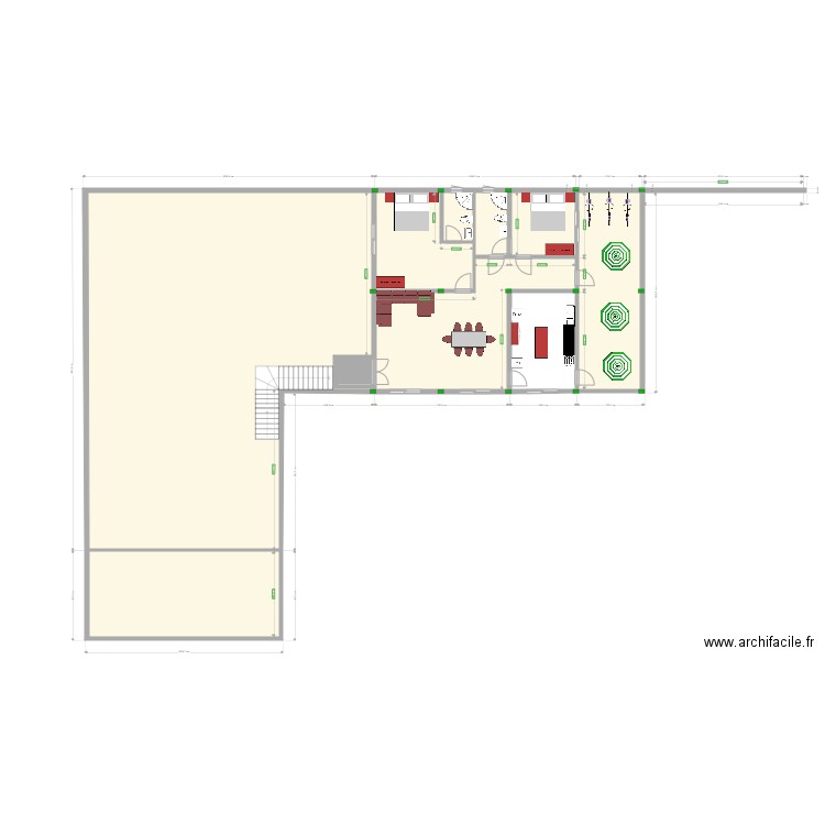 mwamba etage vue en plan v2. Plan de 0 pièce et 0 m2