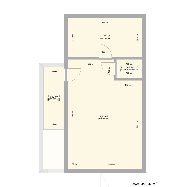 loft 2. Plan de 7 pièces et 86 m2