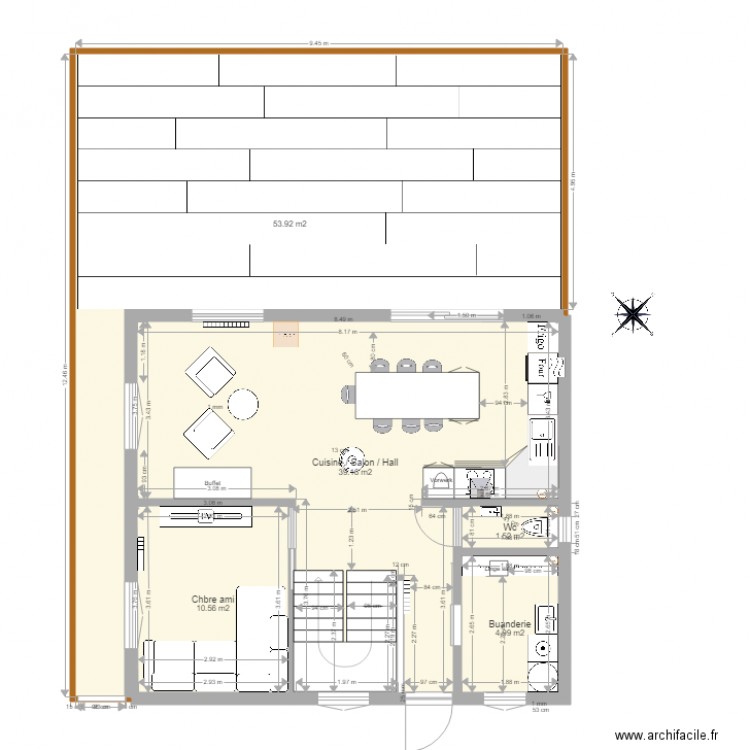 Les plaines - VMC - V6.3 - 16.07.2022. Plan de 17 pièces et 278 m2