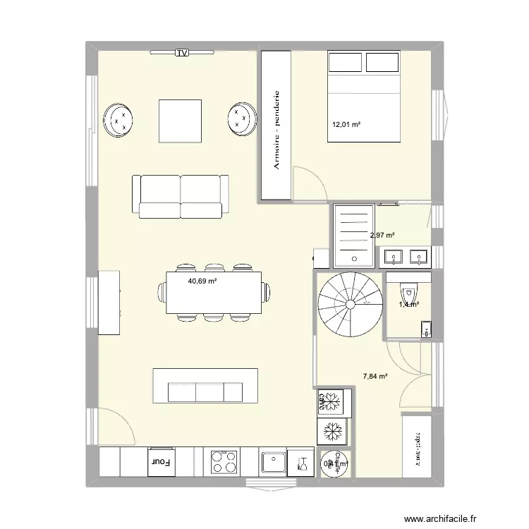 maison lafayette RDC sans agrandissement. Plan de maison lafayette RDC sans agrandissement. Plan de