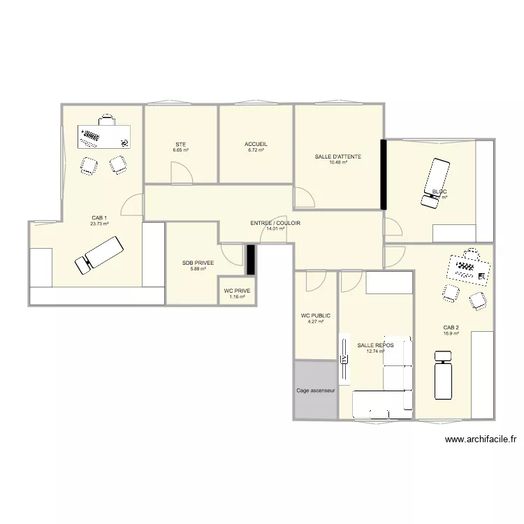 Hypoth&egrave;se 1. Plan de 