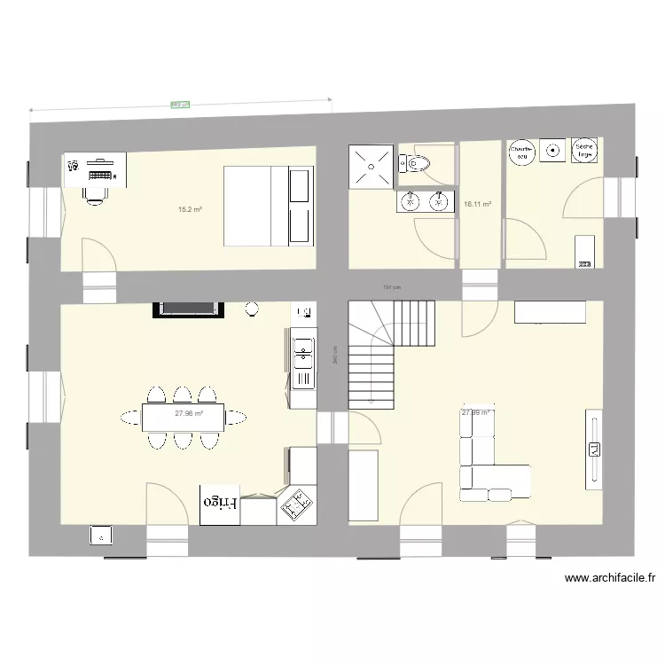 maison K&eacute;vin et sandra. Plan de 