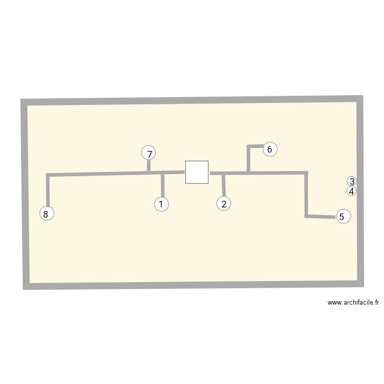 Vmc. Plan de 1 pièce et 106 m2