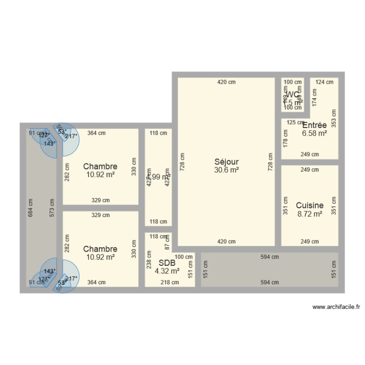 CROIVOISIER. Plan de 0 pièce et 0 m2